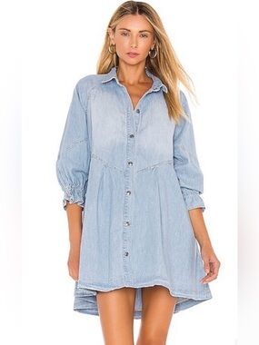 We The Free Hannah Mini Denim Dress